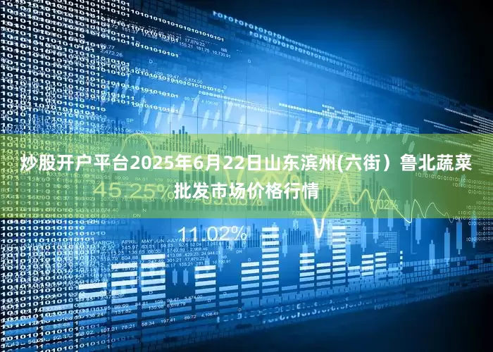 炒股开户平台2025年6月22日山东滨州(六街）鲁北蔬菜批发市场价格行情